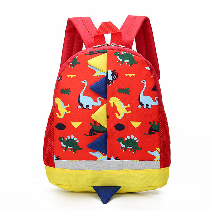 Mochila de dinosaurio de dibujos animados de nylon al por mayor para niños
